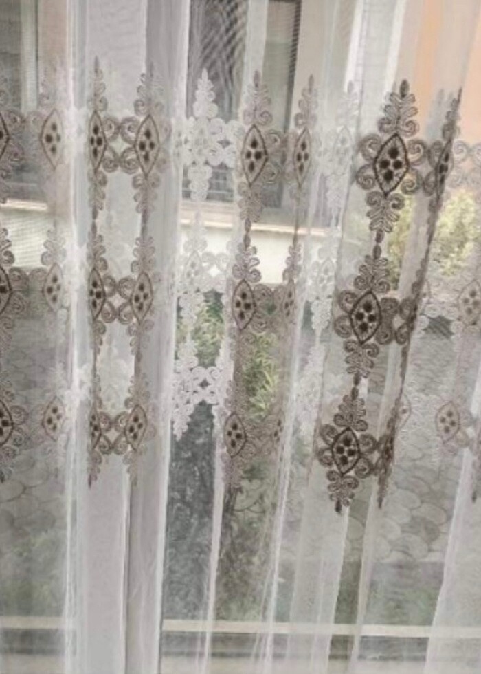 4.5 metre tül perde boyu 270 1 metre ayrı diğer 3.5 metre ayrı t - Görsel 3