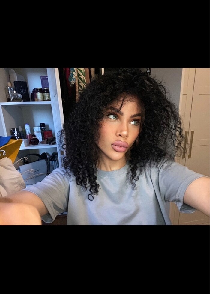 Afro tül peruk - Görsel 2