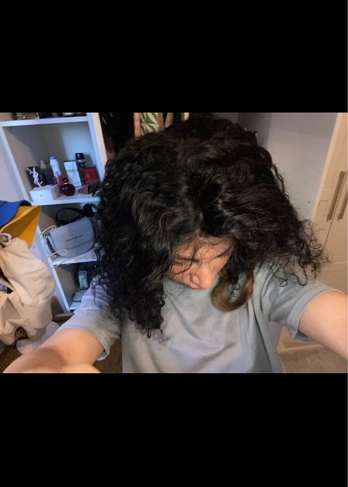 Afro tül peruk - Görsel 3