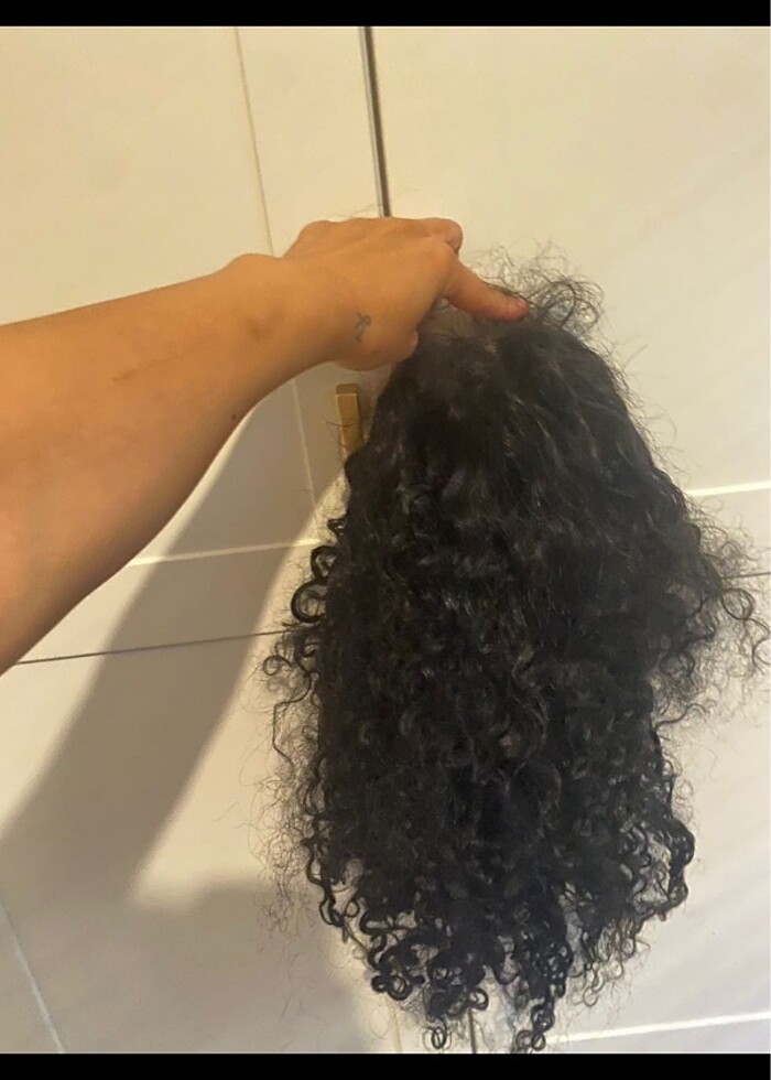 Afro tül peruk - Görsel 4