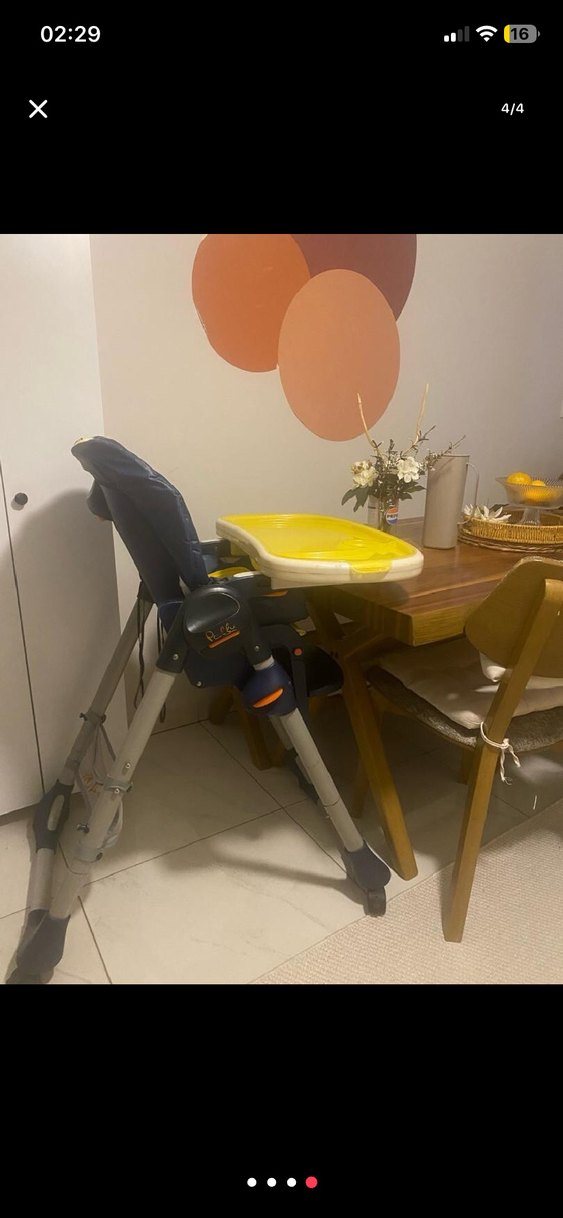 Sarı Bebek Mama Sandalyesi - Görsel 4