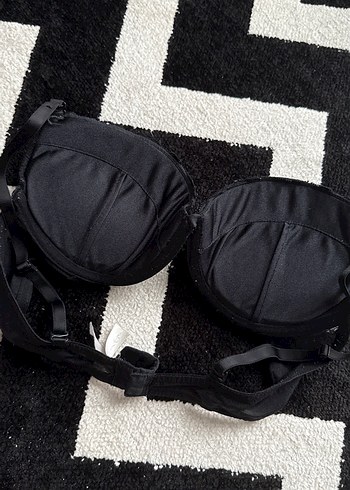 Siyah Penti  Goth Tarzı Midi Sütyen - Görsel 3