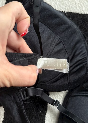 Siyah Penti  Goth Tarzı Midi Sütyen - Görsel 2