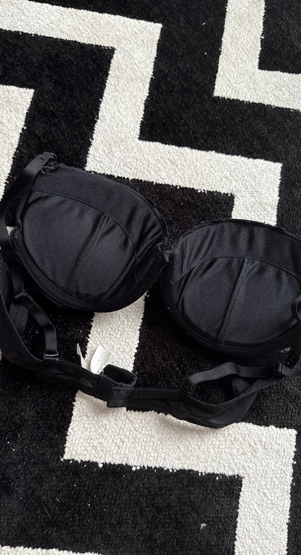 Siyah Penti  Goth Tarzı Midi Sütyen - Görsel 3