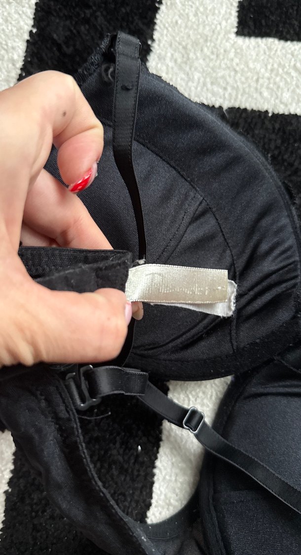 Siyah Penti  Goth Tarzı Midi Sütyen - Görsel 2