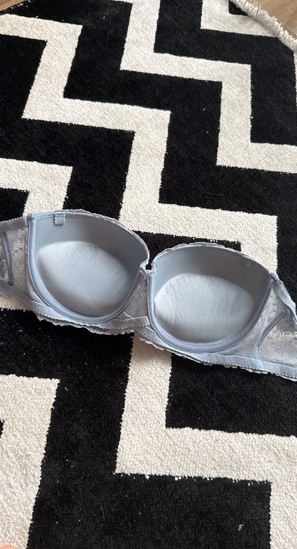 Açık mavi Dantel Detaylı Midi Sütyen - Görsel 2