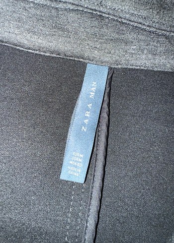 Zara Orjinal Gri Düğmeli Erkek ceket - Görsel 4