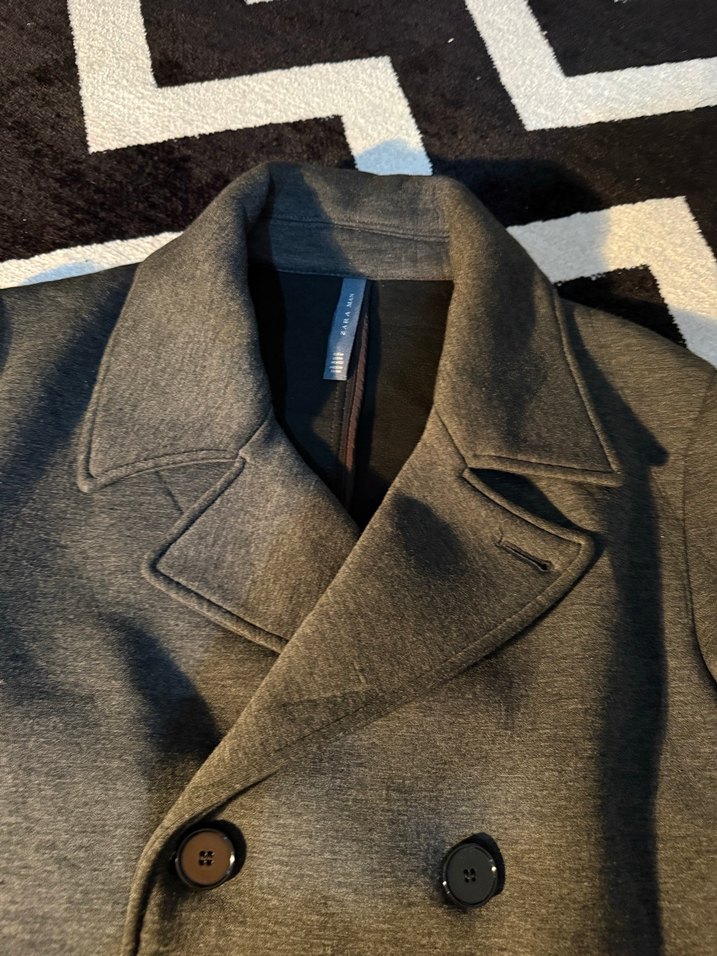 Zara Orjinal Gri Düğmeli Erkek ceket - Görsel 5