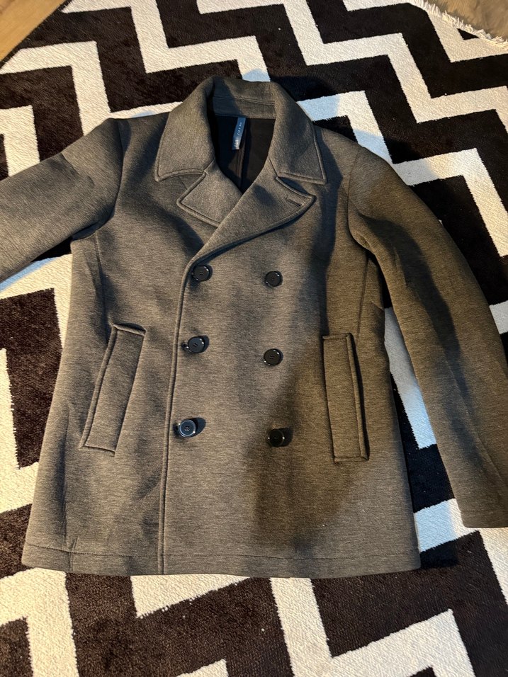 Zara Orjinal Gri Düğmeli Erkek ceket - Görsel 3