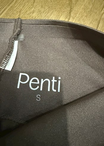 Penti parlak Bej Uzun Spor Tayt - Görsel 3