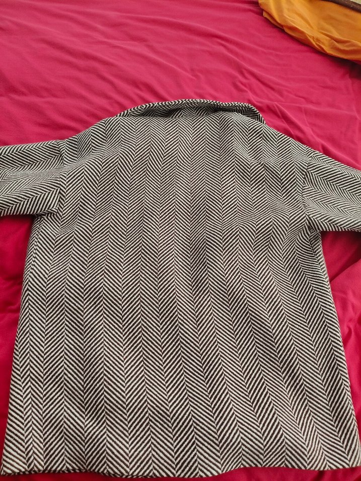 Addax Zebra Desenli Uzun Kadın Kaban - Görsel 5