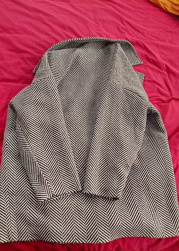 addax Zebra Desenli Uzun Kadın Kaban - Görsel 6