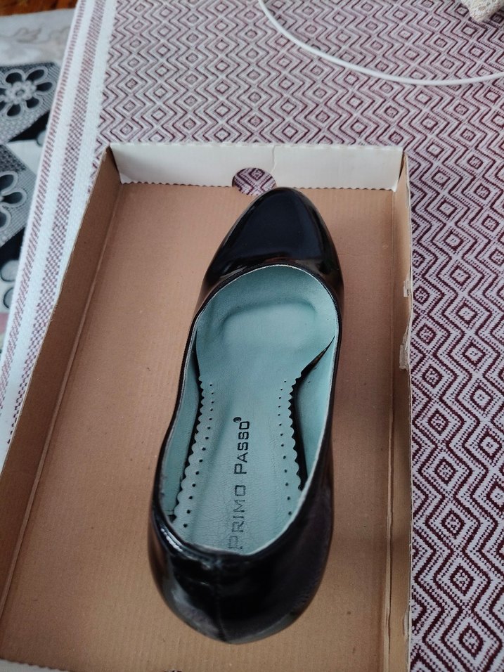 Siyah Rugan Stiletto Topuklu Kadın Ayakkabı - Görsel 4