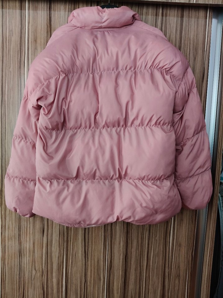 Pembe Kadın Kışlık Mont - Görsel 3