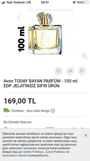 Avon Avon today hiç kullanılmadı 