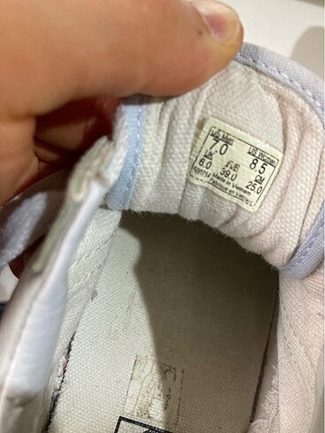 39 Beden ten rengi Renk Vans old skool krem orjinal