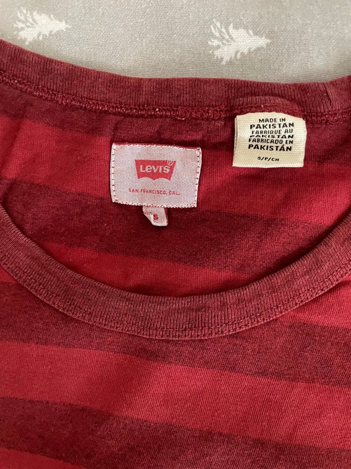 Kısa Kollu Koyu Kırmızı Erkek Tişört - Görsel 2