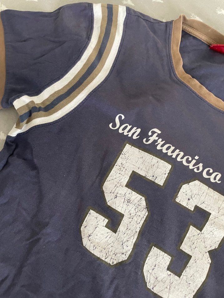 Kısa Kollu Erkek Denim Tişört - Görsel 2