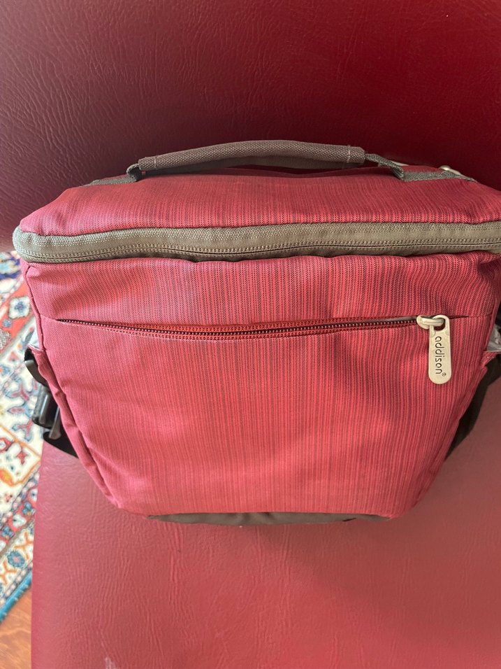 Kırmızı Gri kamera Çantası - Görsel 3