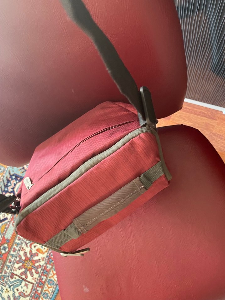 Kırmızı Gri kamera Çantası - Görsel 4