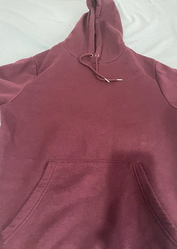 Mor Kapüşonlu Sweatshirt