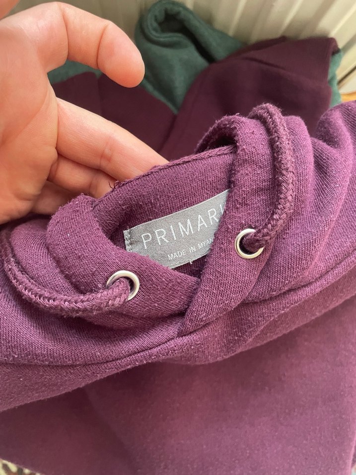 Mor Kapüşonlu Sweatshirt - Görsel 3