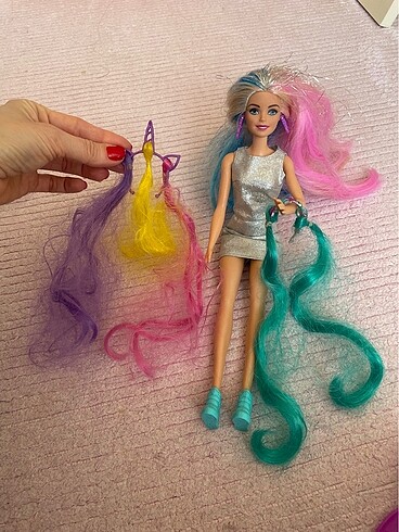  Beden Barbie çılgın saçlar seti
