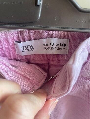 10 Yaş Beden Zara pembe kot şort