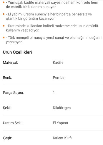 DEKORATİF KIRLENT KILIFI - Görsel 10