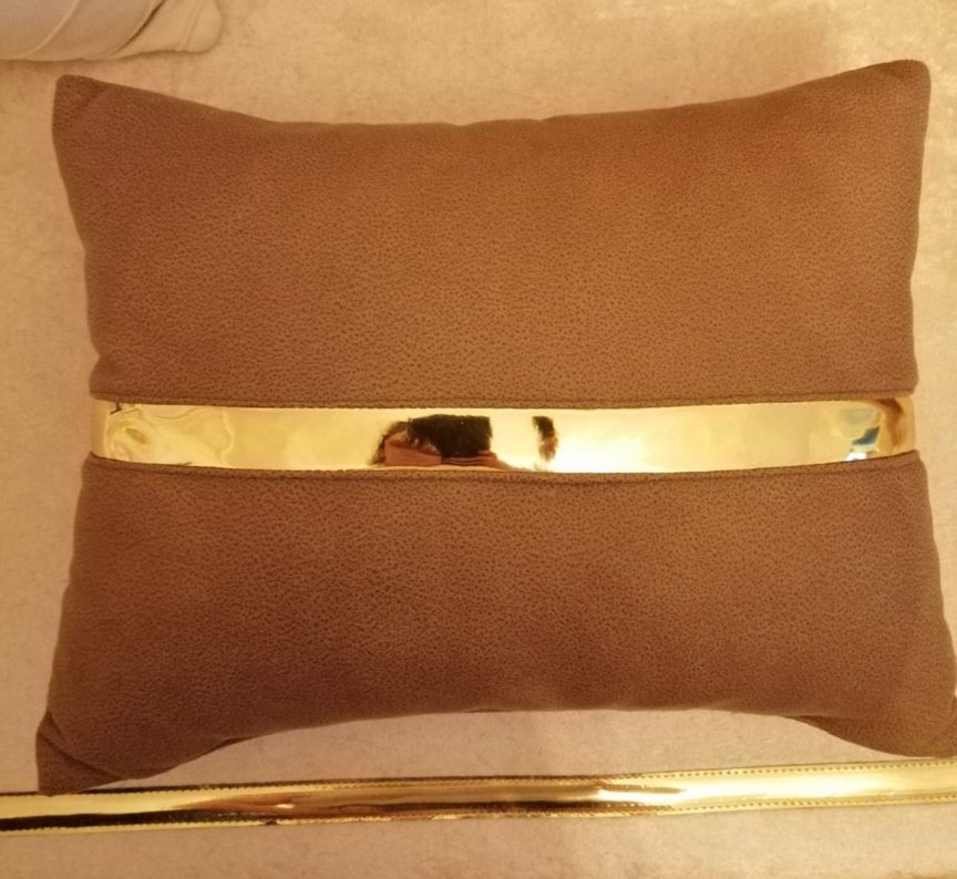 GOLD ŞERİT DETAYLI DOLGULU KIRLENT - Görsel 3