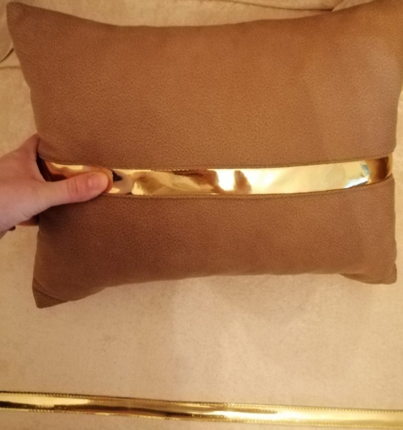 GOLD ŞERİT DETAYLI DOLGULU KIRLENT - Görsel 4