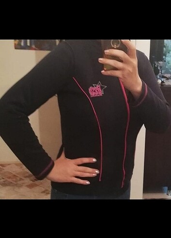 Zara SİYAH M/38 PAMUKLU SWEATSHİRT