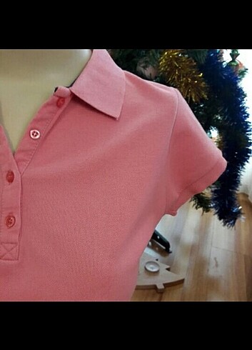 LC Waikiki PEMBE LACOSTE KMŞ. TSHÖRT
