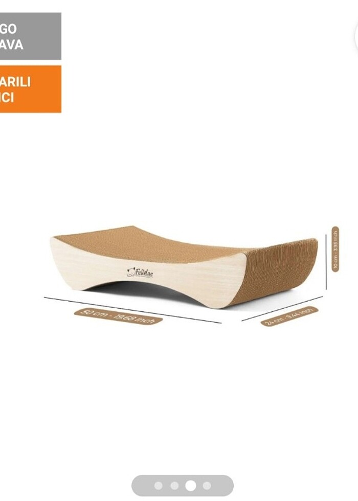 KEDİ TIRMALAMA KANEPESİ (OLUKLU MUKAVVA) - Görsel 2