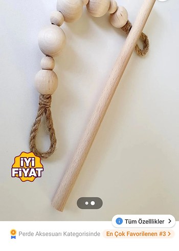 DEKORATİF PERDE BAĞLAMA AKSESUARI (TUTACAĞI) - Görsel 2