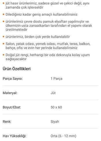 Jüt Hasır Modern Klozet Önü Paspası Siyah - Görsel 6