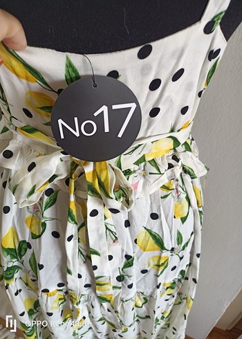 H&M MUHTEŞEM DESENLİ PAMUKLU UZUN ELBİSE