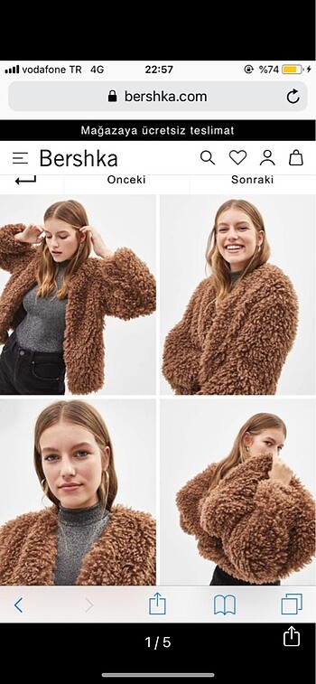 Peluş mont
