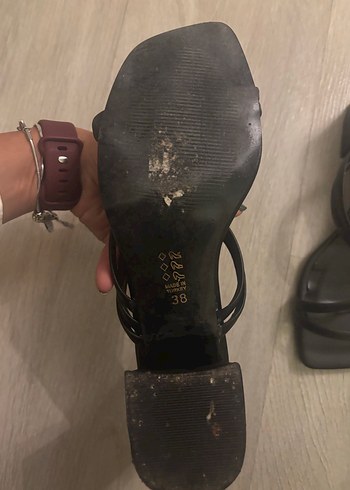 Siyah Topuklu Kadın Terlik - Görsel 4