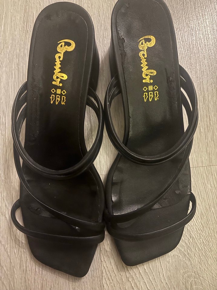 Siyah Topuklu Kadın Terlik - Görsel 3