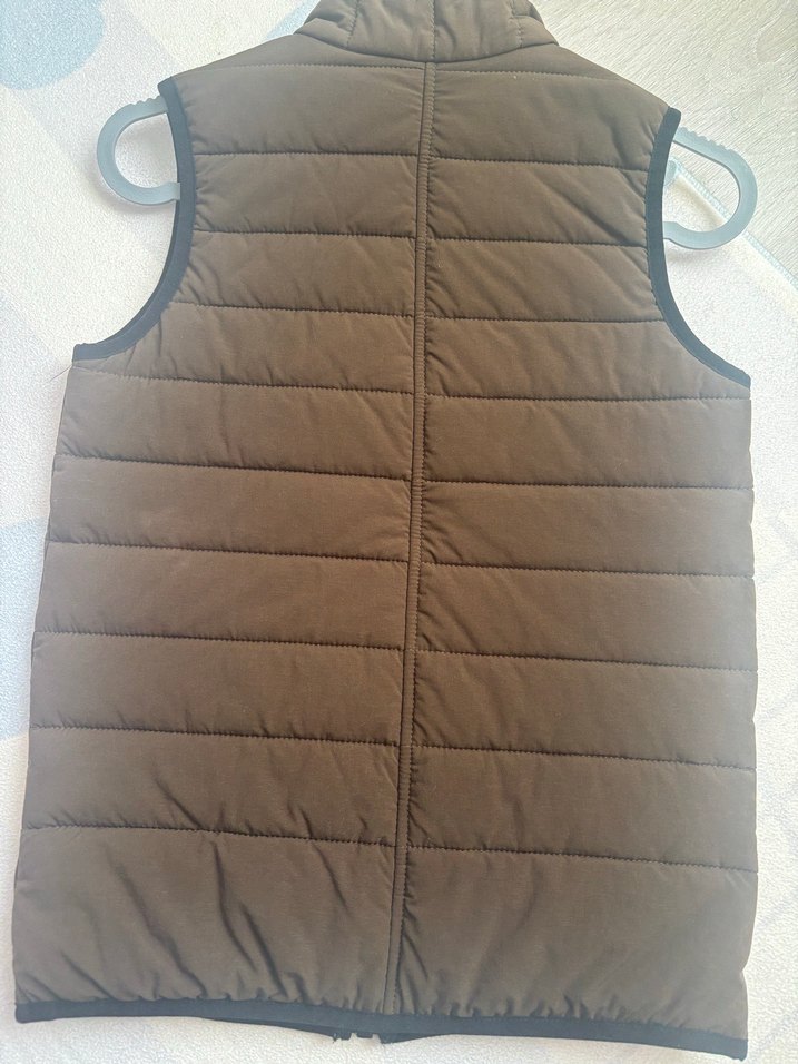 Kahverengi Fermuarlı Erkek çocuk Yelek - Görsel 4