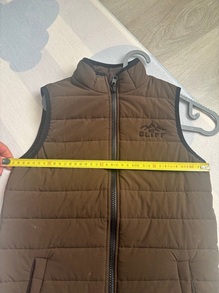 Kahverengi Fermuarlı Erkek çocuk Yelek - Görsel 3