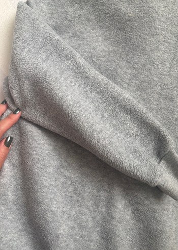 Gri Erkek Çocuk Fermuarlı Polar Ceket - Görsel 5