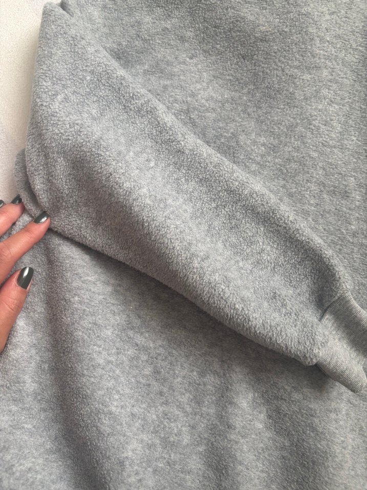 Gri Erkek Çocuk Fermuarlı Polar Ceket - Görsel 5