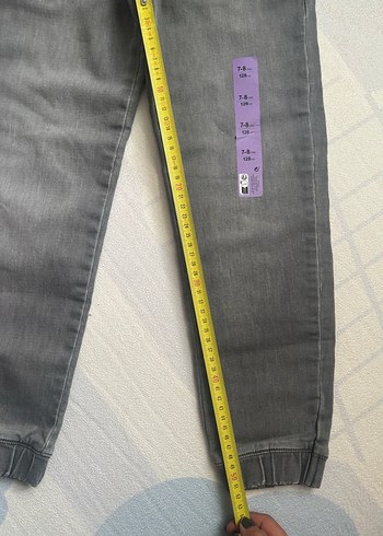 Erkek Çocuk Gri Elastik Bel Denim Pantolon - Görsel 3