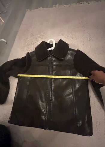 Kürk Detaylı kahverengi Deri Kadın mont içi ve kolları kürklü - Görsel 5