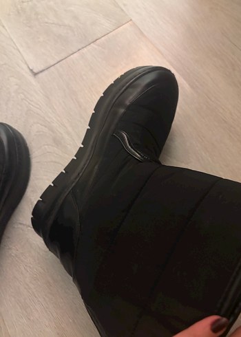 Siyah Kadın kar botu - Görsel 8