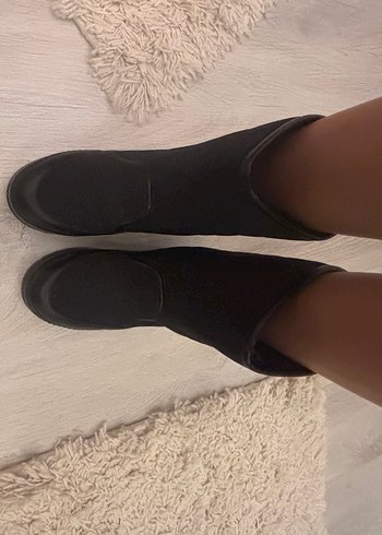 Siyah Kadın kar botu - Görsel 6