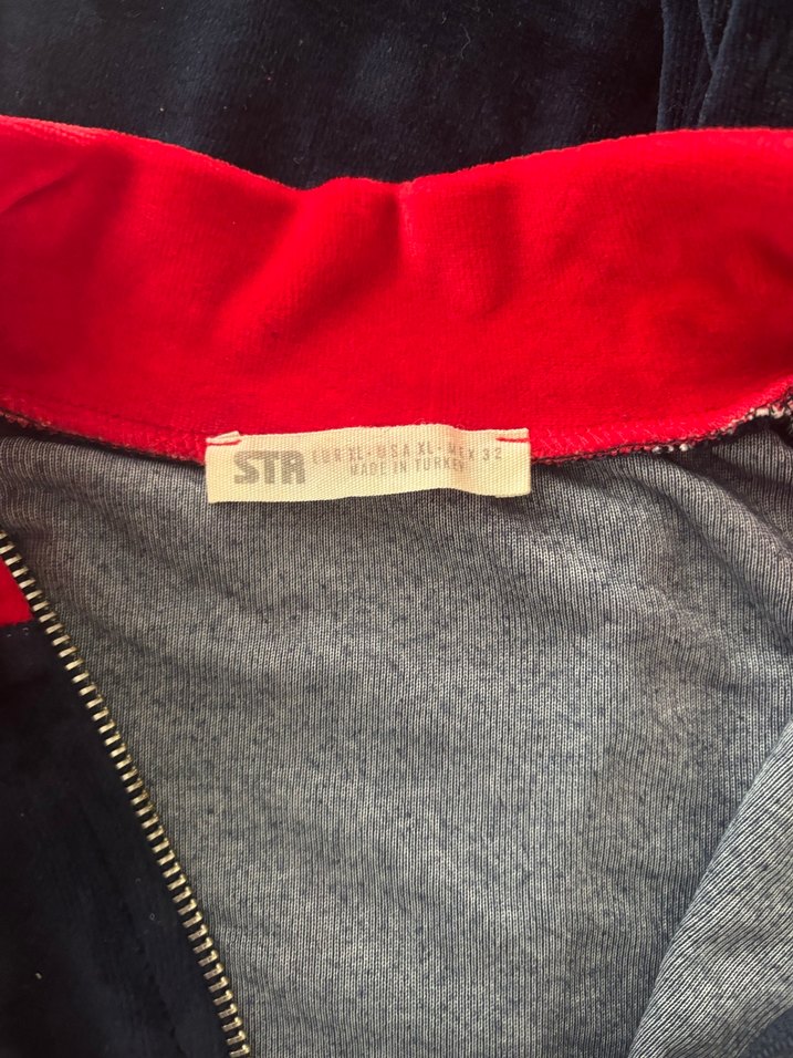 Lacivert kadife Kadın Spor Rahat kesim eşofman takımı - Görsel 5