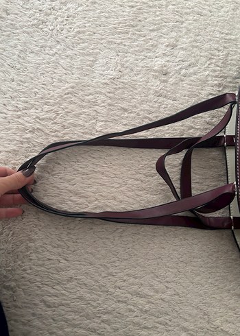 Bordo omuz çantası - Görsel 5